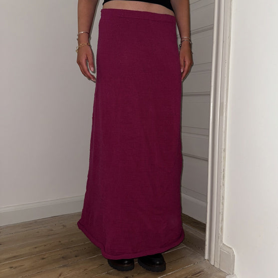 Falda maxi de corte en forma de A - Falda maxi de tiro bajo
4