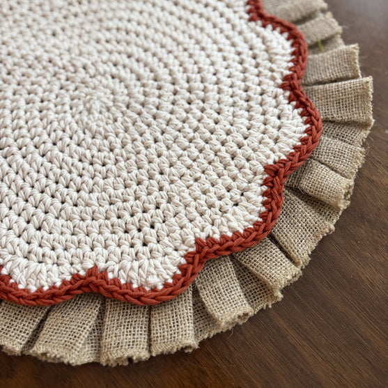 Scallops - Mantel individual redondo
3
