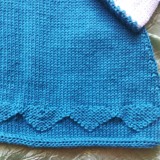 Teal Darling - Vestido y gorro de bebé
4