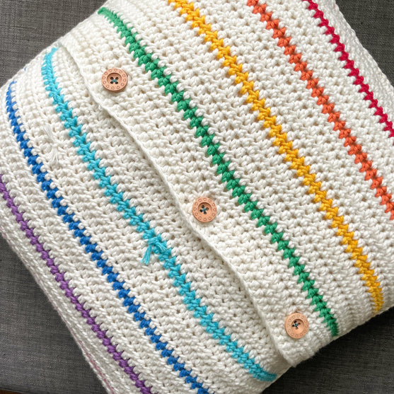 Woven Rainbow Cojín
4