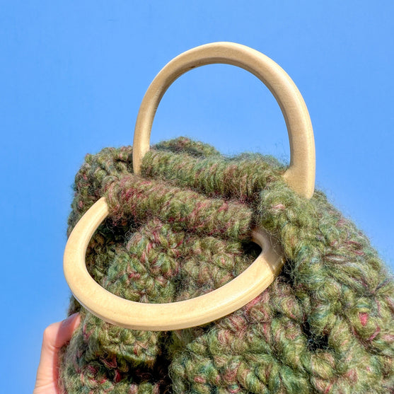 Asas de bolsa de madera - forma de D - Hobbii
4