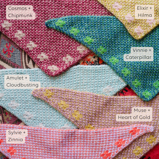 Pressed Flowers Kerchief - Bandana de Mosaico
11