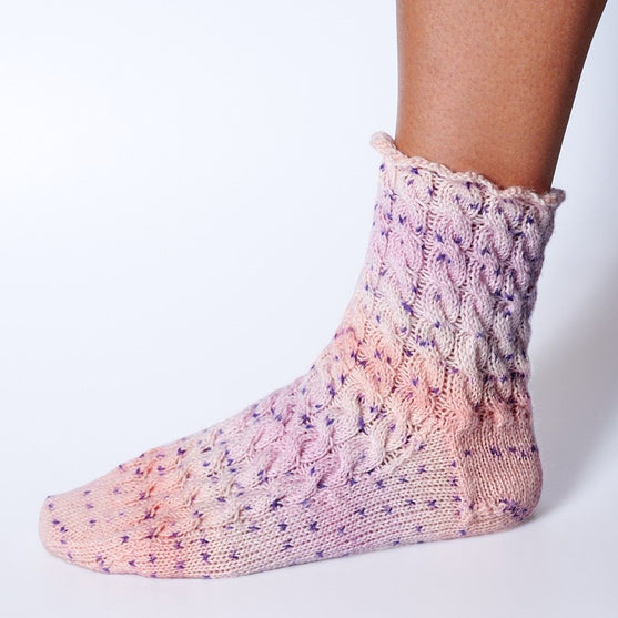 Calcetines con torsadas
2