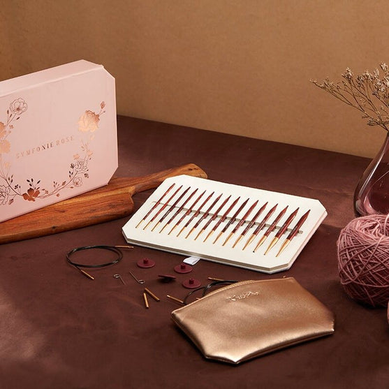 Conjunto de agujas circulares intercambiables Symfonie Rose - KnitPro
4