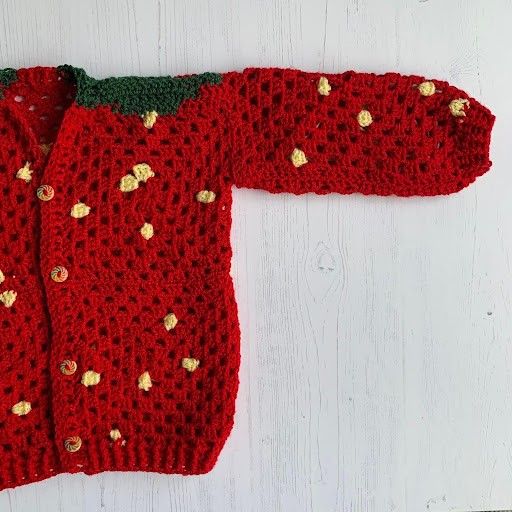 Strawberry - Cárdigan para niños
4