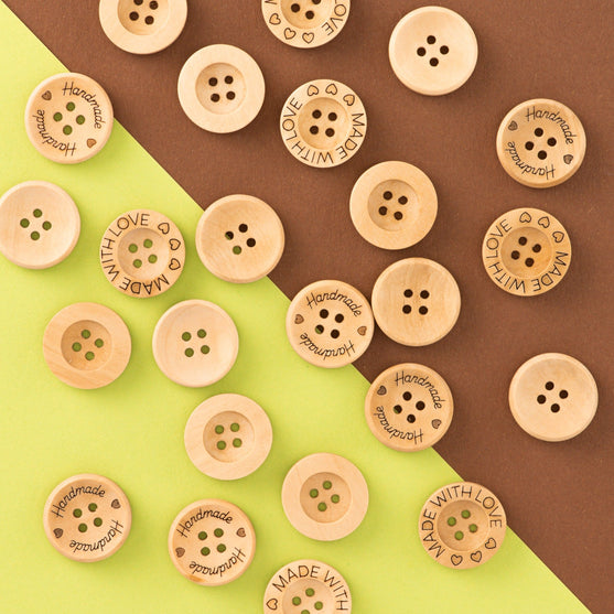 Botones de madera – 21 mm - Hobbii
2