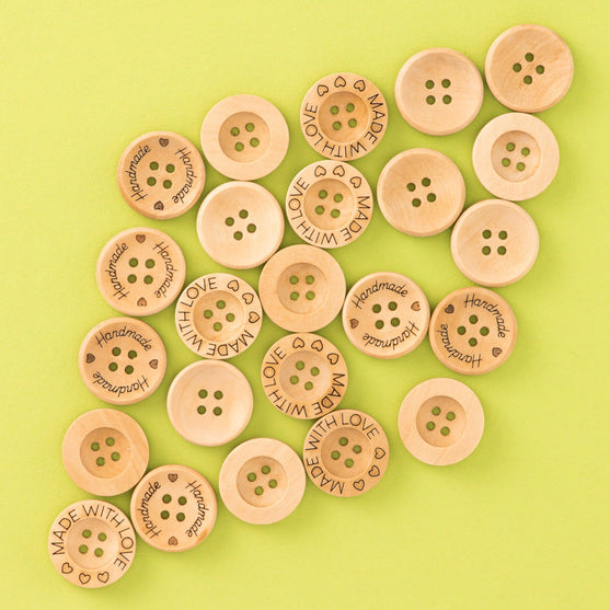 Botones de madera – 21 mm - Hobbii
5