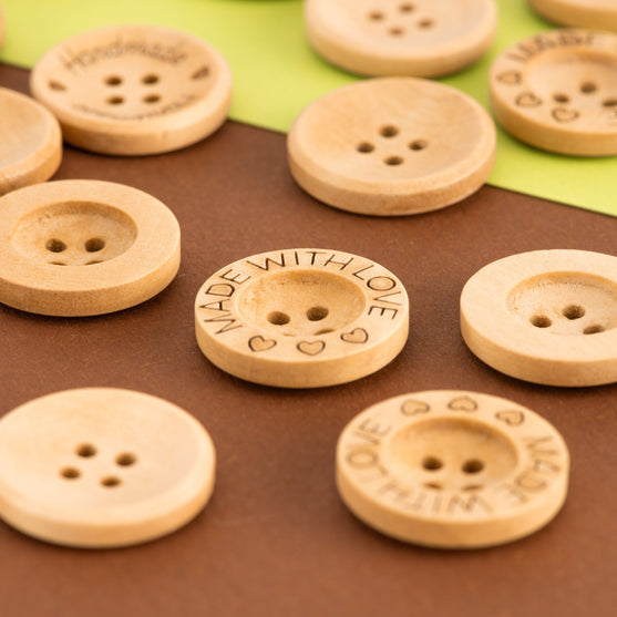Botones de madera – 21 mm - Hobbii
4