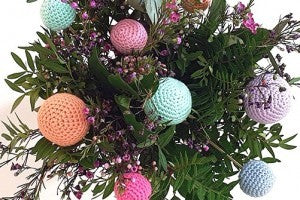 Welcome spring with colorful (and simple) crocheted decorations