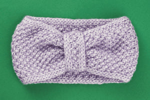 Tutorial: Lavender Headband With the Double Moss Stitch and i-Cord Edge