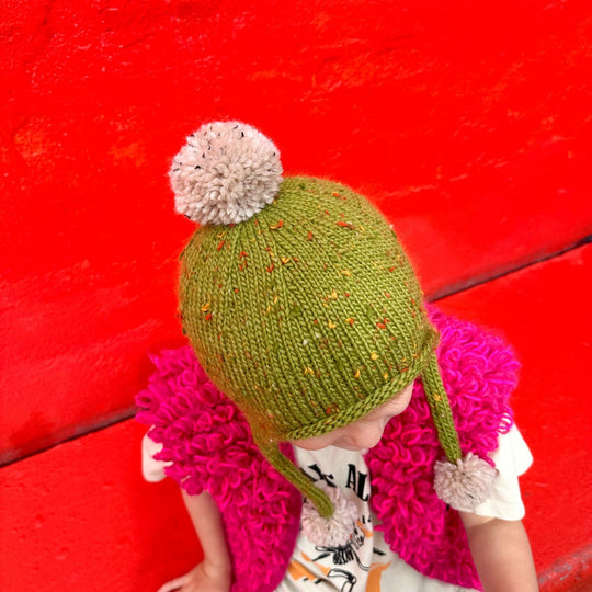 Triple pompom - Gorro de niños