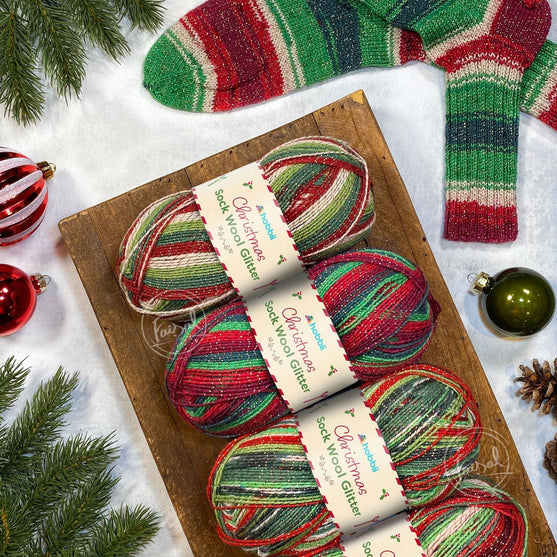 

Christmas Sock Wool Glitter (Edición Limitada) - Hobbii
5