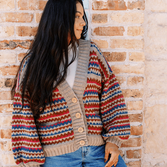 

Ottolie - Cárdigan con Chevron y Bolsillos
3