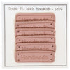 

Etiquetas de cuero PU “Handmade” -  5 x 1,5 cm - Go Handmade
1