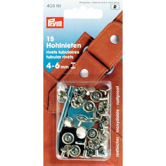 Remaches - 4-6mm - Plateados - Prym