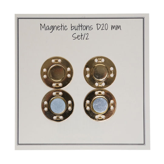 Botones magnéticos - 20 mm - Go Handmade