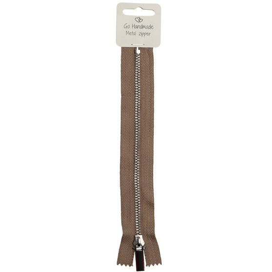 

Cremallera de Metal - Color Beige - Go Handmade
1