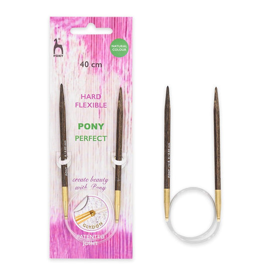 

Agujas circulares Perfect: 40 cm - Pony
1