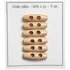 

Botones alargados de madera - 30 mm - Go Handmade
1