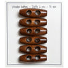 

Botones alargados de madera - 35 mm - Go Handmade
1