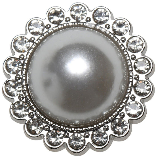 

Botones de perla con piedra - 21 mm - 4 piezas - Go Handmade
1