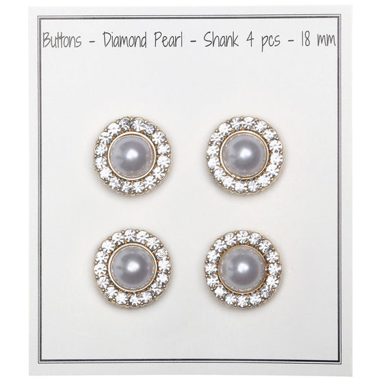 

Botones de perla con gemas - Oro - Varios tamaños - Go Handmade
1
