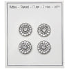 

Botones Bling - Gemas pequeñas - Plateado - 4 uds. - Go Handmade
2