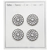 

Botones Bling - Gemas pequeñas - Plateado - 4 uds. - Go Handmade
3