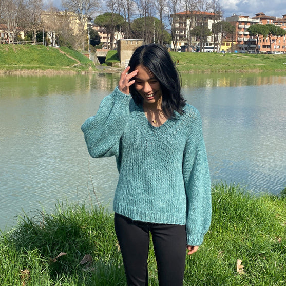 

Charlotte - Jersey con cuello en V
1