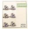 

Botones de madera -  Las zebras Paul & Peter - 6 unidades, 20 mm - Go Handmade
1