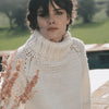 

6183-40 Jersey ranglán a crochet con cuello alto
3