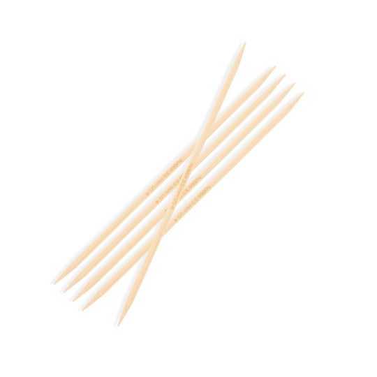 Agujas de tejer de bambú - 15 cm - Hobbii