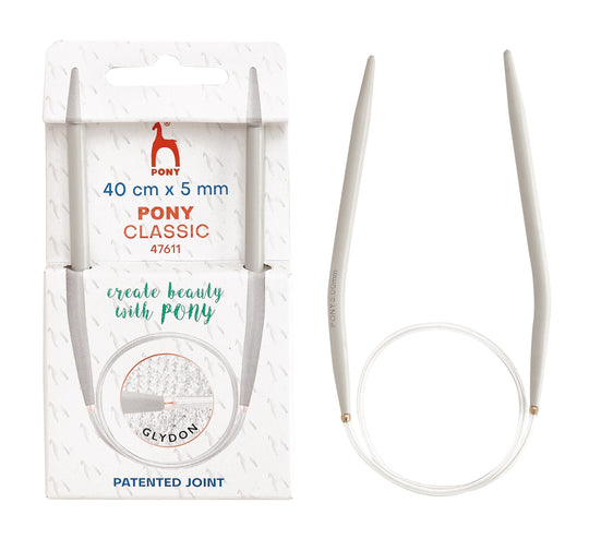 Agujas circulares de - 40 cm - Pony