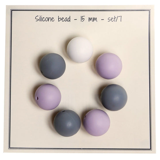 

Perlas de silicona - 15 mm - 7 unidades - Go Handmade
1