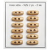 

Botones de madera alargados Mini - 20 mm - Go Handmade
1