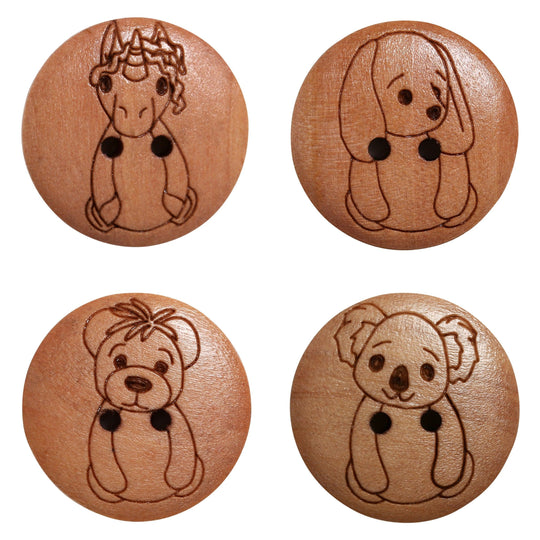 Botones de animales - 17 mm - Go Handmade