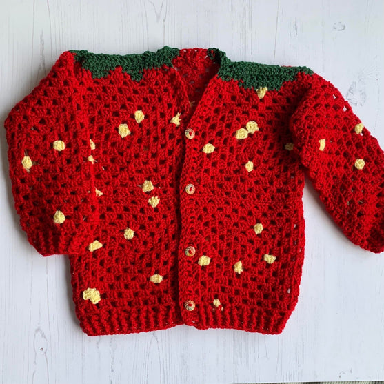 

Strawberry - Cárdigan para niños
1