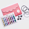 

Conjunto de agujas circulares intercambiables Zing Deluxe - KnitPro
1