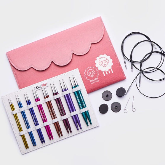 

Conjunto de agujas circulares intercambiables Zing Deluxe - KnitPro
1