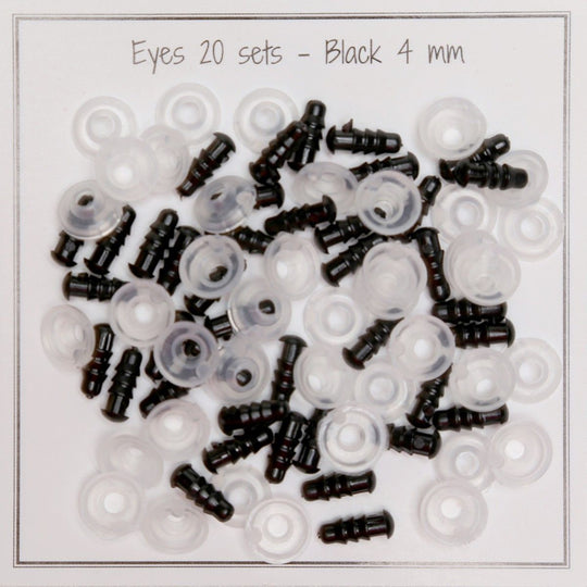 Ojos de seguridad - 4 mm - Go Handmade