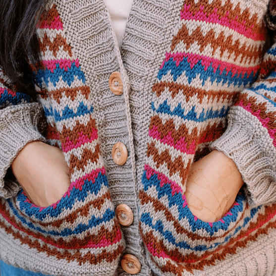 

Ottolie - Cárdigan con Chevron y Bolsillos
10