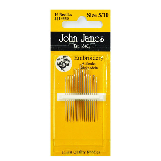 

Agujas de bordado 5/10 - John James
1