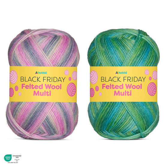 

Black Friday Felted Wool Multi (Edición Limitada) - Hobbii
1