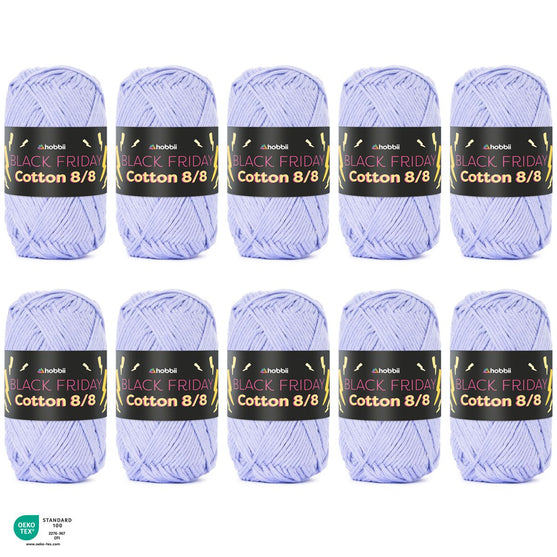 

Black Friday Cotton 8/8 Color Pack (Edición Limitada) - Hobbii
1