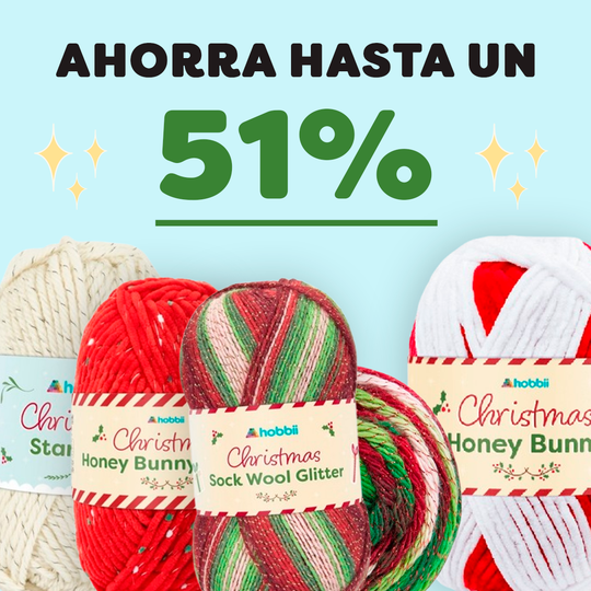 Ahorra hasta un 51% en hilo navideño🎄