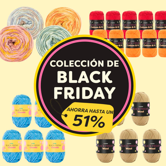 Aprovecha nuestras ofertas de Black Friday en hilos 😱🖤