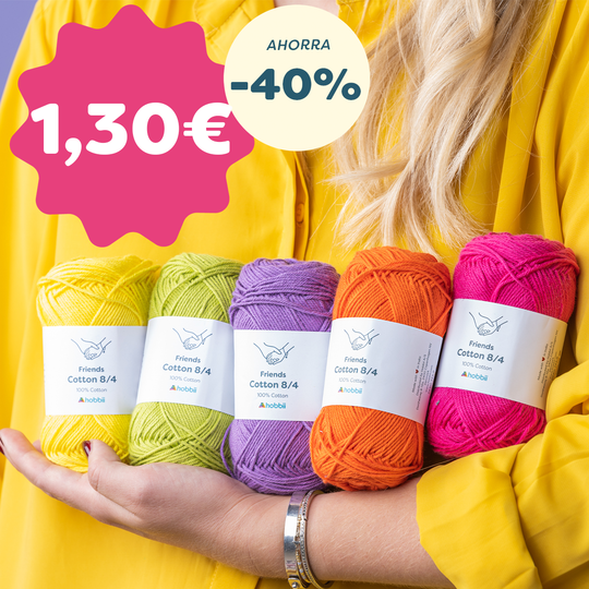 Ahorra un 40% en Friends Cotton 8/4!