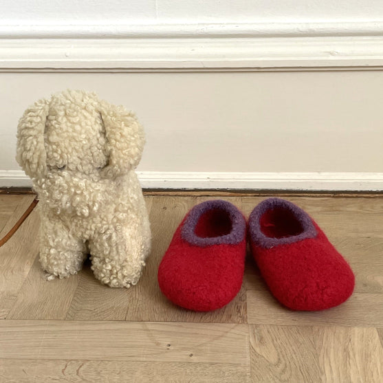 

Pantuflas de lana - Pantuflas de fieltro para niños
4