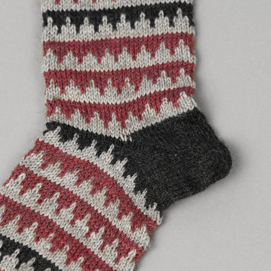 

Calcetines de patrón Fair Isle
5