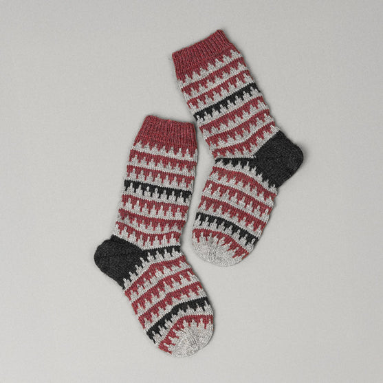 

Calcetines de patrón Fair Isle
8